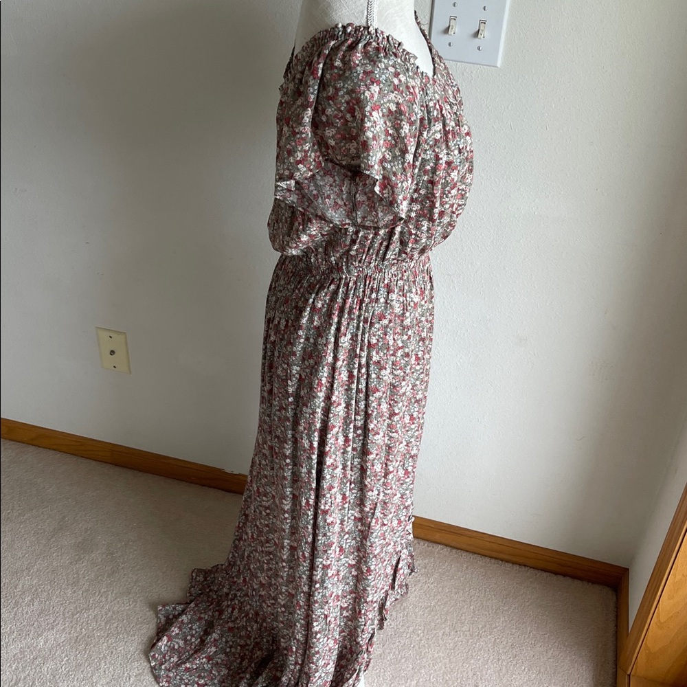 Vici Floral Print Maxi Dress - Green Multi Colors - Picture 8 of 8